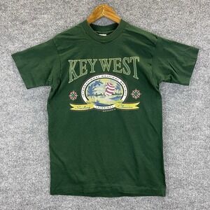 Vintage Key West Florida T Shirt Men's Size Medium Green 1994 Single Stitch